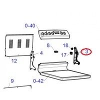 Electrolux Simpson Freestanding Stove Endplate RH 84208 | 3U609W 3U608W 3U607W 3U606W 3U605W 3U604W 3U603W 3U602W 3U601HW 3U601W alternate image