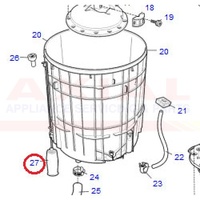 Electrolux Simpson Washing Machine Suspension Rod Kit 4055984118 119155400K | SWT954 SWT951 SWT801 22S950M 22S750M alternate image