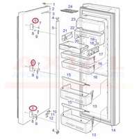 Electrolux Simpson Westinghouse Fridge White Pedestal Handle 1760008559 1443893 alternate image