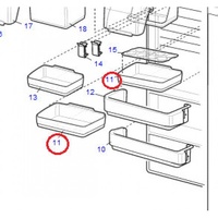 Electrolux Westinghouse Fridge Half Pocket L UPOK-A218CBFB alternate image