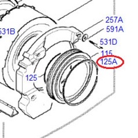 Electrolux Westinghouse Simpson Washing Machine Clamping Ring 1320552-00/1 alternate image