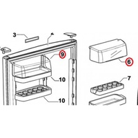 Fisher and Paykel Door Shelf Covers 315017 | E415H E402B E372B E311T E381T E411T E373 E450 alternate image