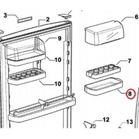 Fisher and Paykel Door Shelf RH 882146 alternate image
