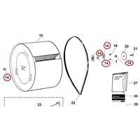 Fisher and Paykel Dryer Bearing Kit 479317P | /A2 DE50F56A1 DE45F56EW1 DE45F56AW1 ED56 ED55 ED54 ED52 DE50 DE45 DE40 DE35 AD56 AD55 AD52 AD39 AD36 alternate image