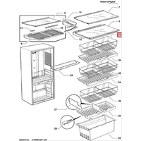 Fisher and Paykel French Door Medium Bin 900 836971 alternate image