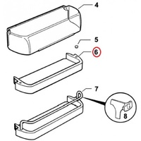 Fisher and Paykel Fridge Freezer Door Shelf 525mm 874977 alternate image