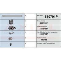 Fisher and Paykel Fridge Integrations Slide Rail 880791P alternate image