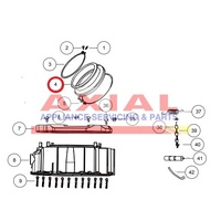Fisher and Paykel Haier Washing Machine Door Seal H0020300590D | WH2424F1 WH8560J3 WH7560J2 WH8060P2 WH8060P1 WH8060J3 WH9060J3 WH7560J3 WH8560J2 alternate image