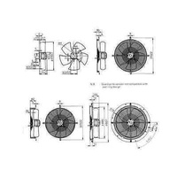 Ziehl-Abegg 450MM COMMERCIAL AXIAL FAN  MOTOR 415VOLT 3PHASE FN045-VDQ.4FV7 alternate image