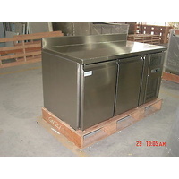 STAINLESS STEEL 2 DOOR BENCH REFRIGERATOR, FRIDGE alternate image