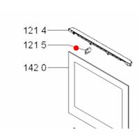 Whirlpool Indezit Oven Door Glass Spacer top alternate image