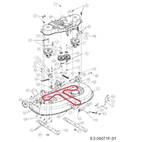 CUTTING DECK BELT FITS MTD OPTIMA LG 165 H PN 754-04060C alternate image