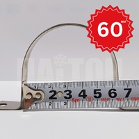 SADM60 60mm Metal Saddle Zinc Plated 10pcs alternate image