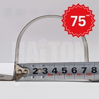 SADM75 75mm Metal Saddle Zinc Plated 10pcs alternate image