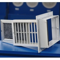 Hinged Half Chevron Grille With Filter HHCGF-900x400 (Face: 950 X 450) alternate image