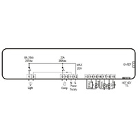 XW20LH-5N1D0R Digital Controller DIXELL alternate image