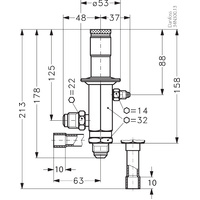 Pressure Reg - Danfoss | Hot gas bypass regulator, CPCE 12, 1/2 Solder | PN: 034N0082 alternate image