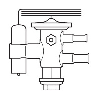 Expansion Valves - Danfoss | Thermostatic expansion valve, TUAE, R404A/R507A | PN: 068U2287 alternate image