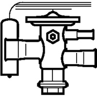 Expansion Valves - Danfoss | Thermostatic expansion valve, TCAE, R404A/R507A | PN: 068U4305 alternate image