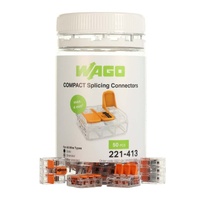 Terminals & Connectors | Wago 4mm2 3-Conductor Compact Splicing Connectors, Jar of 50 | PN: 221-413 alternate image