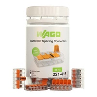 Terminals & Connectors | Wago 4mm2 5-Conductor Compact Splicing Connectors, Jar of 25 | PN: 221-415 alternate image