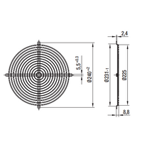 Fan Blades - Other | 200mm Fan Gaurd | PN: 35138-2-4039 alternate image