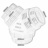 Return Air Boxes | Multi-Dimension Duct Y-Piece | PN: DY14 alternate image