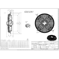 Motors - Axial Motors > 500mm | Ziehl-Abegg FB Series 560mm 240V 6 Pole Basket Grille | PN: FB056-6EK.4IV4P alternate image