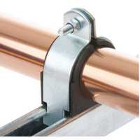 Pipe Support Systems | Insulated Strut Clamp 1/2 O.D Pipe | PN: J350012 alternate image