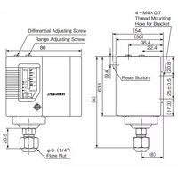 Mech Controls - Pressure | Saginomya Low Pressure Control Auto Reset 1/4