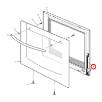 Electrolux, Westinghouse Oven Door Hinge Single - 0045001083 | Suits: GOP476WNG*02 GOP476WNG*03 GSP627SLP GSP627SLP*03 GSP627SLP*60 GSP627SNG alternate image