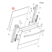 Fisher & Paykel Oven Inner Door Glass | Suits: OB60SDTM1 (80482-A) OB60SDTM2 (80635-A) OB60SDTX1 (80481-A) OB60SDTX2 (80634-A) OB60SLCX2 (80625-A)  alternate image