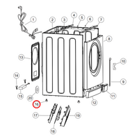 Fisher & Paykel Washing Machine Leveling Foot 1 Piece | Suits: WH8060F1 (93255-A) WH8060P1 (93161-A) WH8060P2 (93229) HWF75AW1 (61381-A) HWF75AW2 (613 alternate image
