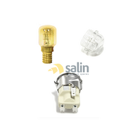 SMEG Oven Lamp Light Bulb Globe + Glass Cover + Holder Assembly alternate image