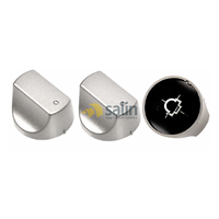 GENUINE ARISTON OVEN STOVE COOKTOP SILVER CONTROL KNOB FH837C FH837CIX FH837CIXA C00298879 alternate image