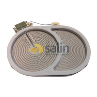Genuine Smeg Ceramic Cooktop DOUBLE OVAL Hotplate Element XXA1C-5UL alternate image