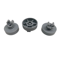 3 X SMEG DISHWASHER LOWER BOTTOM BASKET WHEEL SNZ642W-3 SNZ643IS1 SNZ643S-1 alternate image