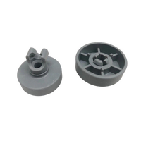 2 X SMEG DISHWASHER LOWER BOTTOM BASKET WHEEL DWIFABP2 DWIFABR DWIFABR-1 alternate image