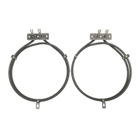 2 X SMEG OVEN FAN FORCED ELEMENT BG91IN9-1 BG91IX2 BG91IX9 BG91IX9-1 BG91N2 alternate image