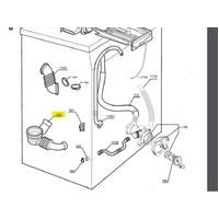 Electrolux Washing Machine Internal Bowl to Pump Hose - 147765434 1477654345 alternate image