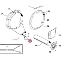 Fisher & Paykel Dryer Door Switch & Exhaust Heat Temperature Sensor - 427583 alternate image