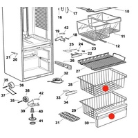 Fisher & Paykel Fridge Freezer Freezer Compartment Bin/Drawer Cover - 882766 882765 876552 alternate image