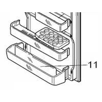 Mitsubishi MR-C405 MR-C375 Fridge Freezer Large Bottom Bottle Door Shelf - KIEP89124 alternate image