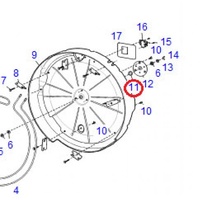 Electrolux Westinghouse Simpson Dryer Drum Bearing 4055578779 0542377026 24142010 alternate image