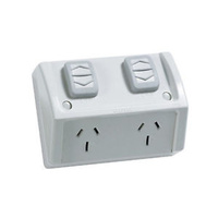 Weatherproof POWERUN IP53 POWER POINT DOUBLE 15A NO.P2/WP alternate image