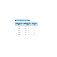 NA-LD-STR-N 150mm x 150mm NECK ADAPTOR FOR LD (SQUARE TO ROUND) alternate image
