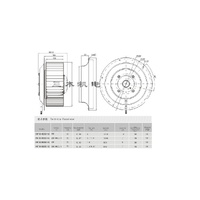 YWF(K)4E250-GQ SANMU CENTRIFUGAL FANS FORWARD STYLE 240V alternate image