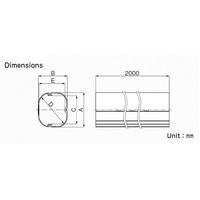 Pipe Duct - Inaba | Slim duct 63mm x 75mm wide | PN: SD77 alternate image