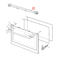 Electrolux, Westinghouse Oven Door Vent Top Cap - A02399102 | Suits: EFE914DSD (94059847802) WVE916SB (94403174800) 79669GO-MN (94059847300) alternate image