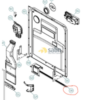 Genuine Asko Dishwasher Door Lower Bottom Door Seal Gasket 426743 alternate image